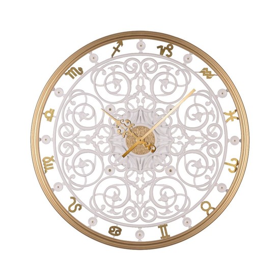 Настенные часы Zodiac White/gold 90